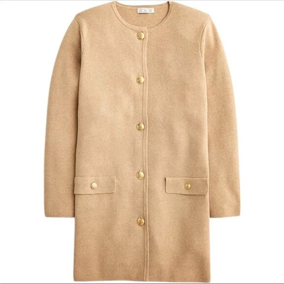J. Crew Jackets & Blazers - Brand New J Crew Long Caramel Sweater Blazer XS